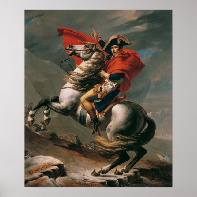 Napoleon at the St. Bernard Pass Poster (Front)