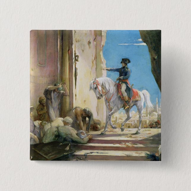 Napoleon Bonaparte 15 Cm Square Badge (Front)