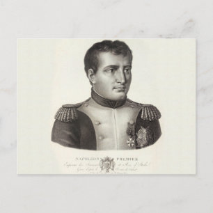 Napoleon Bonaparte Elegant Antique Engraving Postcard
