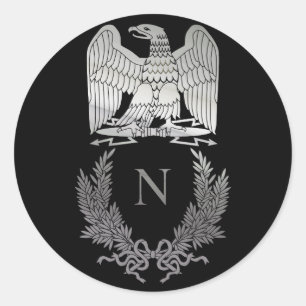 Napoleon Bonaparte Emblem Classic Round Sticker