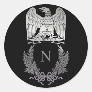 Napoleon Bonaparte Emblem Classic Round Sticker