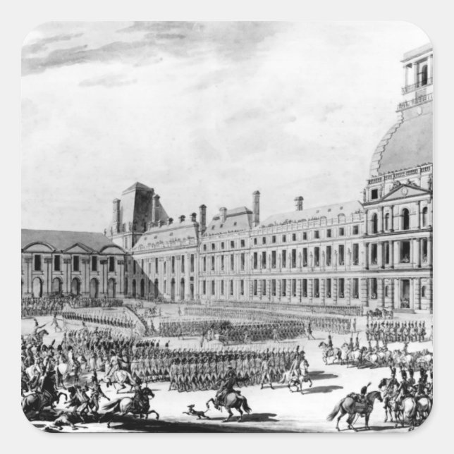 Napoleon Bonaparte  First Consul Square Sticker (Front)