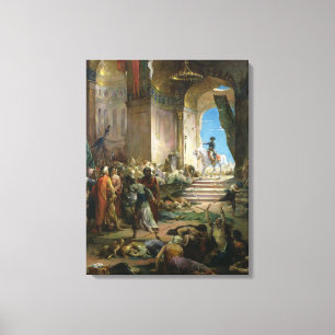 Napoleon Bonaparte  in the Grand Mosque at Cairo Canvas Print
