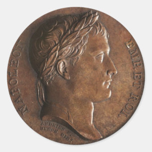 Napoleon Bonaparte Medal Classic Round Sticker