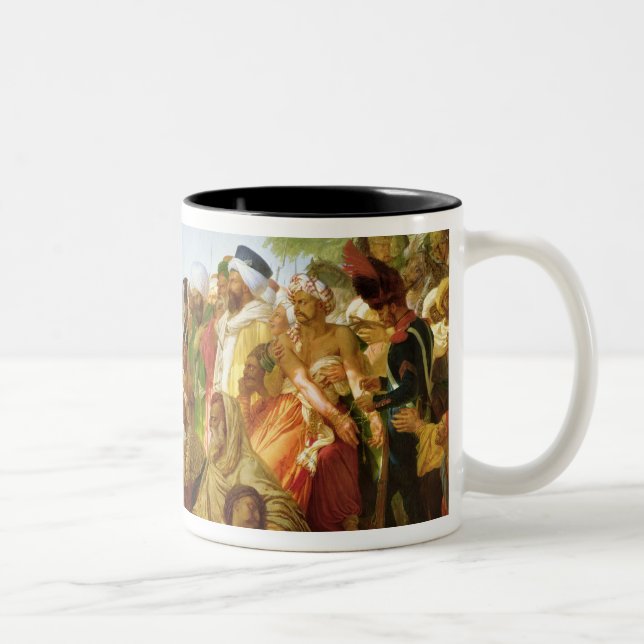 Napoleon Bonaparte  Pardoning the Rebels Two-Tone Coffee Mug (Right)