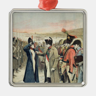 Napoleon Bonaparte  presenting the female Metal Tree Decoration