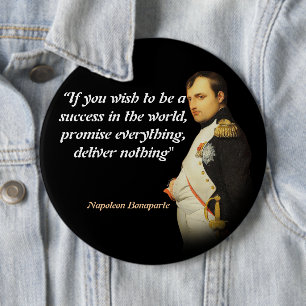 Napoleon Bonaparte Quote On Success 6 Cm Round Badge