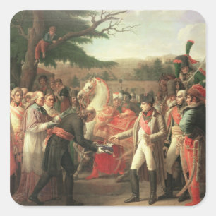 Napoleon Bonaparte  Receiving the Keys Square Sticker