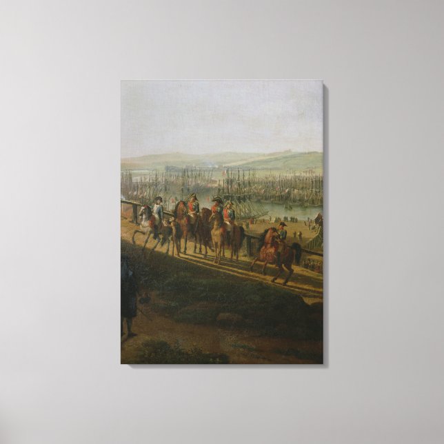 Napoleon Bonaparte  Visiting the Camp at Canvas Print (Front)
