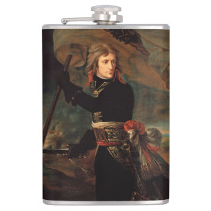 Napoleon Bonaparte's Rally at the Battle of Arcole Hip Flask