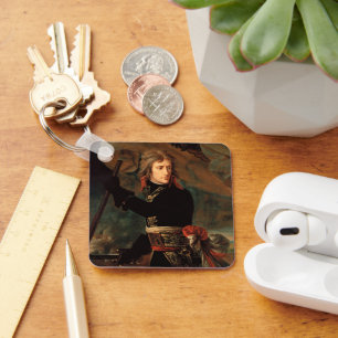 Napoleon Bonaparte's Rally at the Battle of Arcole Key Ring