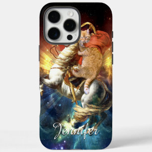 Napoleon Cat in Space iPhone 16 Pro Max Case
