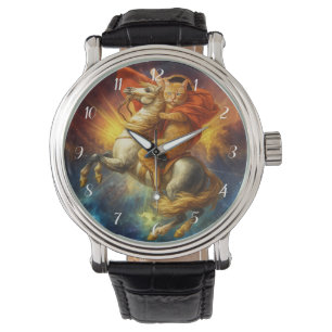 Napoleon Cat Riding Horse Through Galaxy           Watch