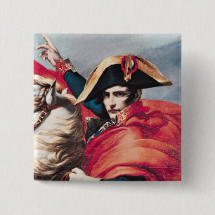 Napoleon  Crossing the Alps 15 Cm Square Badge