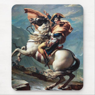 "Napoleon Crossing the Alps"-1800 by J.L.David pad Mouse Pad