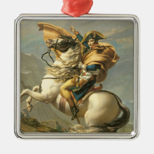 Napoleon Crossing the Alps at the St Bernard Metal Tree Decoration