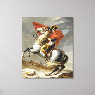 Napoleon Crossing the Alps by Jacques Louis David Canvas Print