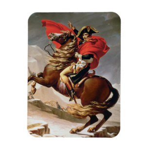 Napoleon Crossing the Alps, c.1800 (oil on canvas) Magnet