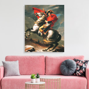 Napoleon Crossing the Alps Classical Oil Painting Canvas Print
