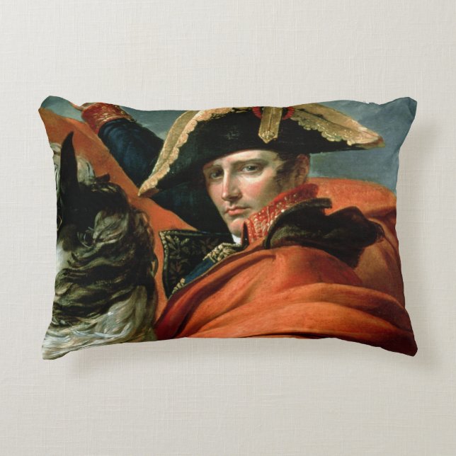 Napoleon  Crossing the Alps Decorative Cushion (Front)