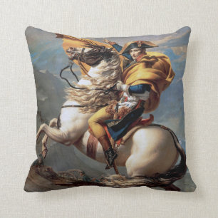 Napoleon Crossing the Alps, Jacques-Louis David Cushion