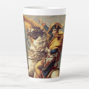 Napoleon Crossing the Alps-Jacques-Louis David Latte Mug