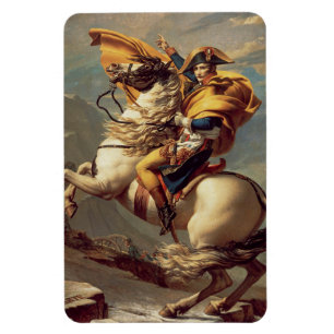 Napoleon Crossing the Alps-Jacques-Louis David  Magnet