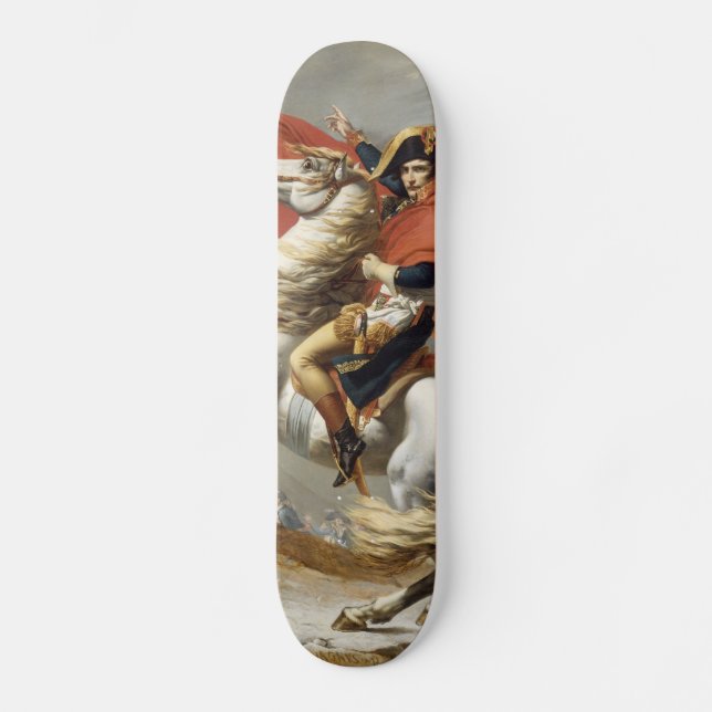 Napoleon Crossing the Alps - Jacques-Louis David Skateboard (Front)