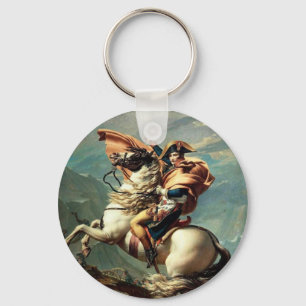 Napoleon Crossing the Alps Key Ring