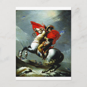 Napoleon Crossing the Alps Postcard