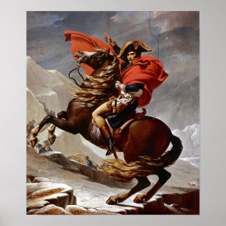 Napoleon Crossing the Alps Poster