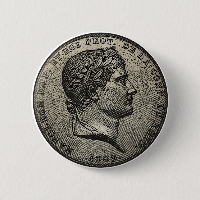 Napoleon Currency 6 Cm Round Badge (Front)