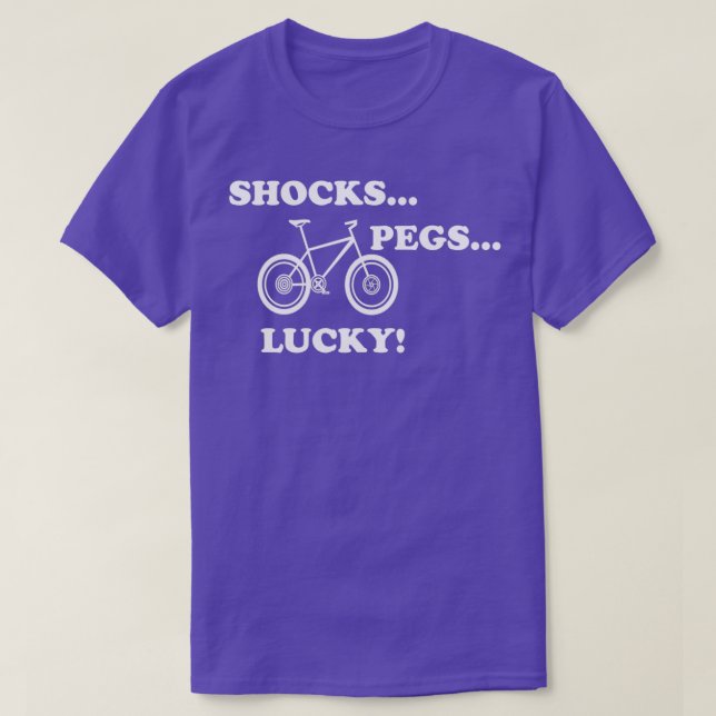 Napoleon Dynamite Quote  Shocks Pegs Lucky!  T-Shirt (Design Front)