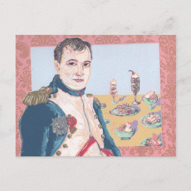 Napoleon French Dessert Original Artwork Postcard (Front)