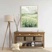 : Napoleon Hill Quote, Landscape Watercolor