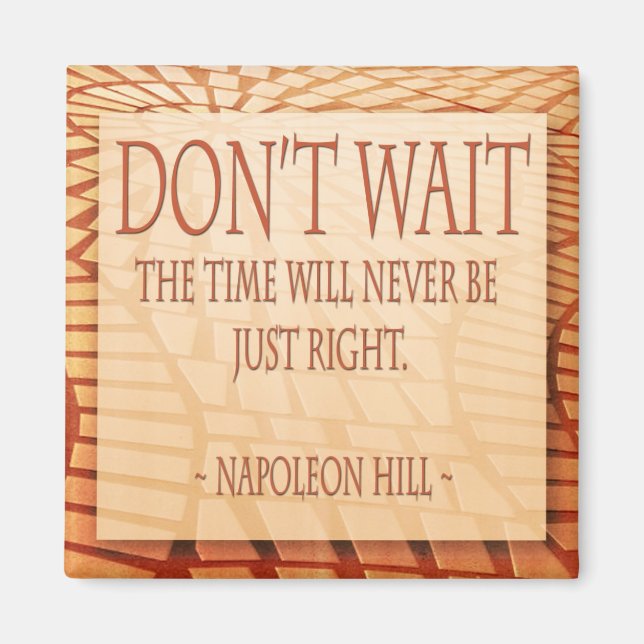 Napoleon Hill Quotes Magnet (Front)