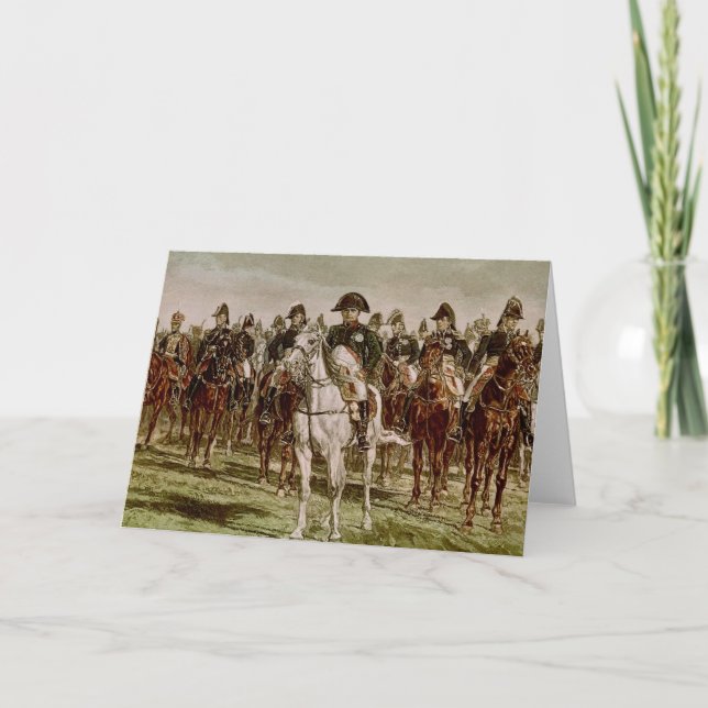 Napoleon I  and his Staff, c.1860 Card (Front)