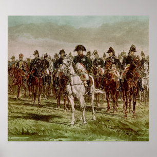 Napoleon I and his Staff, c.1860 Poster