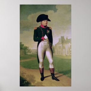 Napoleon I  in Front of the Chateau de Malmaison Poster