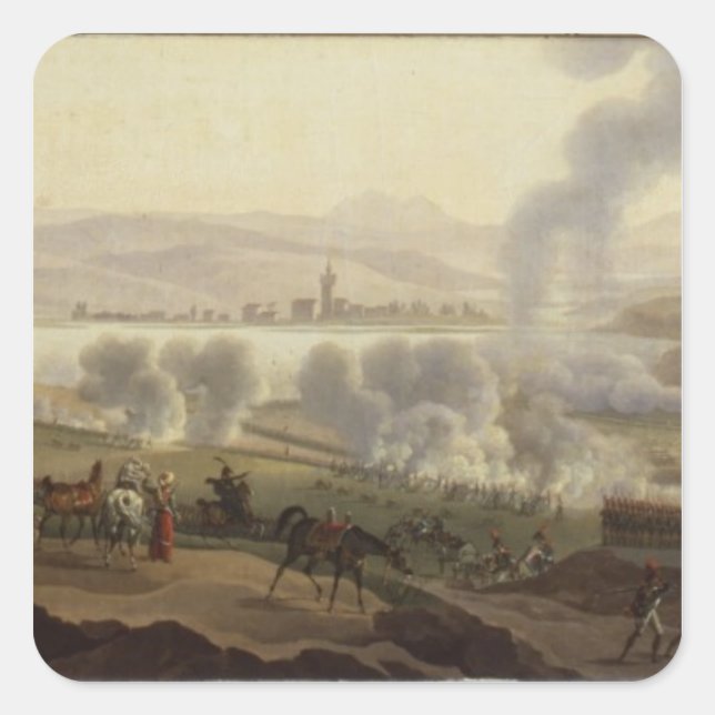Napoleon I in Wagram in 1809 Square Sticker (Front)