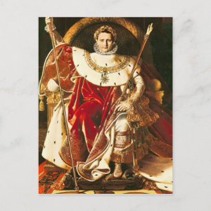 Napoleon I  on the Imperial Throne, 1806 Postcard