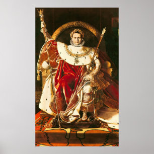 Napoleon I  on the Imperial Throne, 1806 Poster
