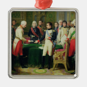 Napoleon I Receiving Baron Vincent Metal Tree Decoration