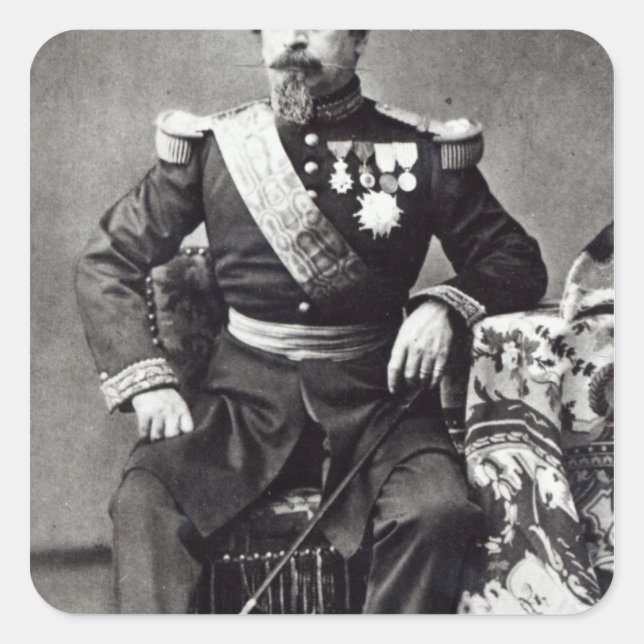 Napoleon III, 1860-70 Square Sticker (Front)