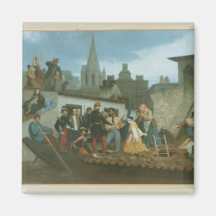 Napoleon III  Visiting Flood Victims of Magnet