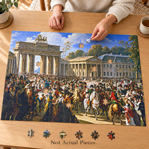 Napoleon in Berlin near the Brandenburg Gate 20x30 Jigsaw Puzzle