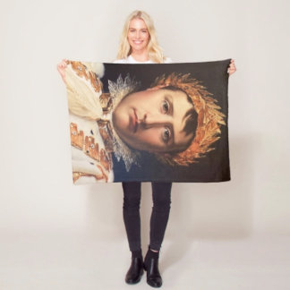 Napoleon Laurel-Wreath Crowned Hero Fleece Blanket