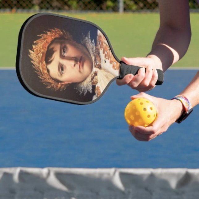 Napoleon Laurel-Wreath Crowned Hero  Pickleball Paddle (Napoleon’s Portrait  Design pickleball paddle hand wrapped grip honeycomb core. 8 oz weight. 

)