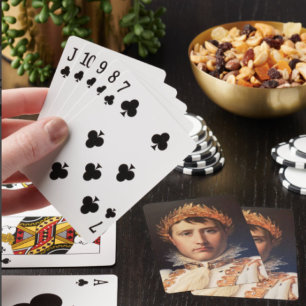 Napoleon Laurel-Wreath Crowned Hero Playing Cards 