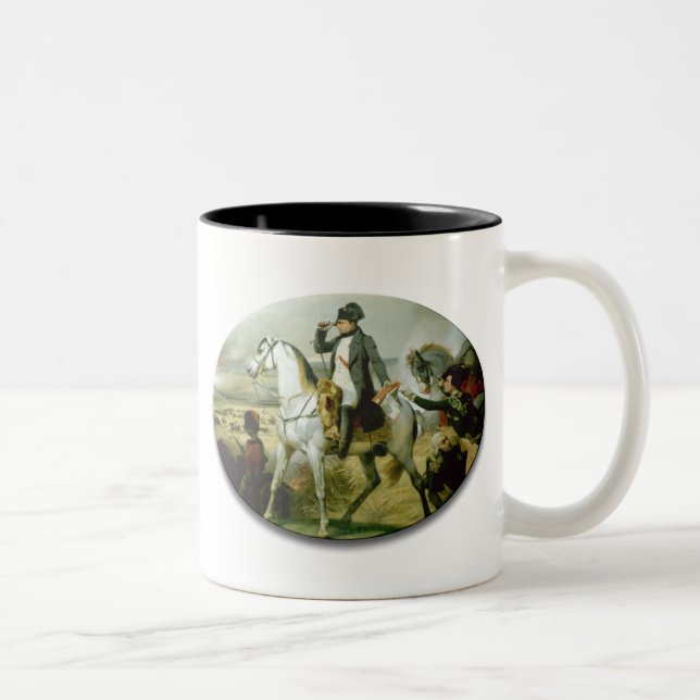 Napoleon on a horse Two-Tone coffee mug (Right)